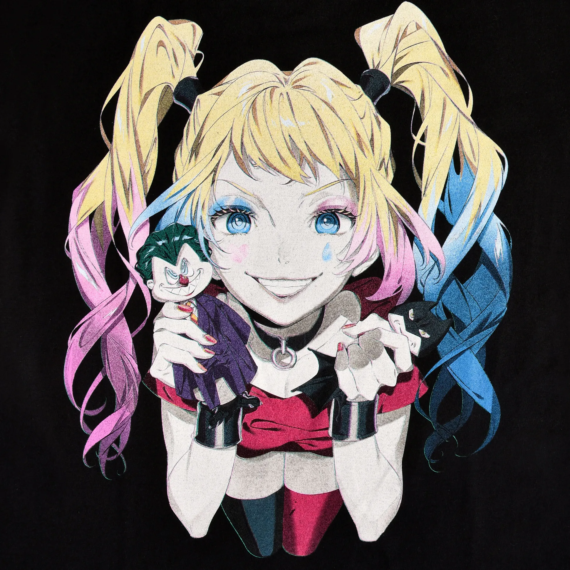 Harley Quinn - Puppets T-shirt zwart
