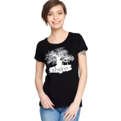 Harry Potter - Always Dames T-Shirt Zwart