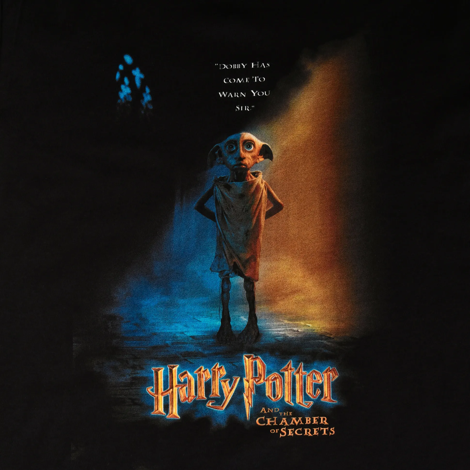 Harry Potter - Dobby Poster T-Shirt Zwart
