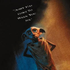 Harry Potter - Dobby Poster T-Shirt Zwart
