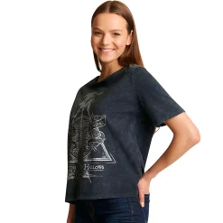 Harry Potter - Doodly Hallows Dames T-shirt Grijs