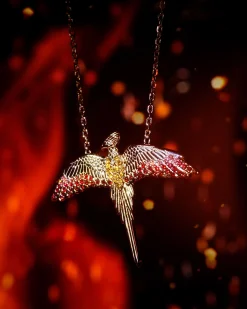 Harry Potter - Fawkes Ketting met Kristallen