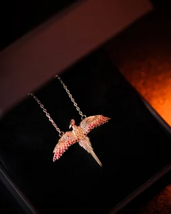 Harry Potter - Fawkes Ketting met Kristallen