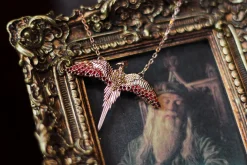 Harry Potter - Fawkes Ketting met Kristallen