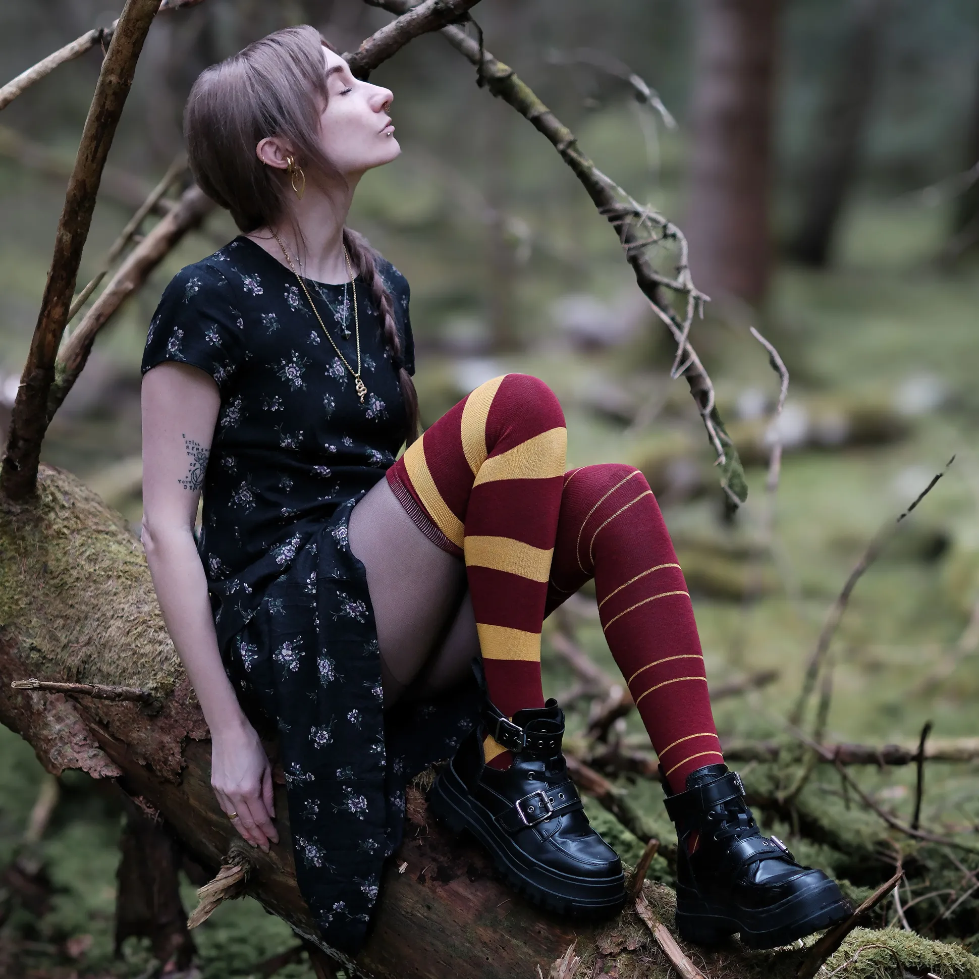 Harry Potter - Griffoendor Overknee Sokken 2-Pack