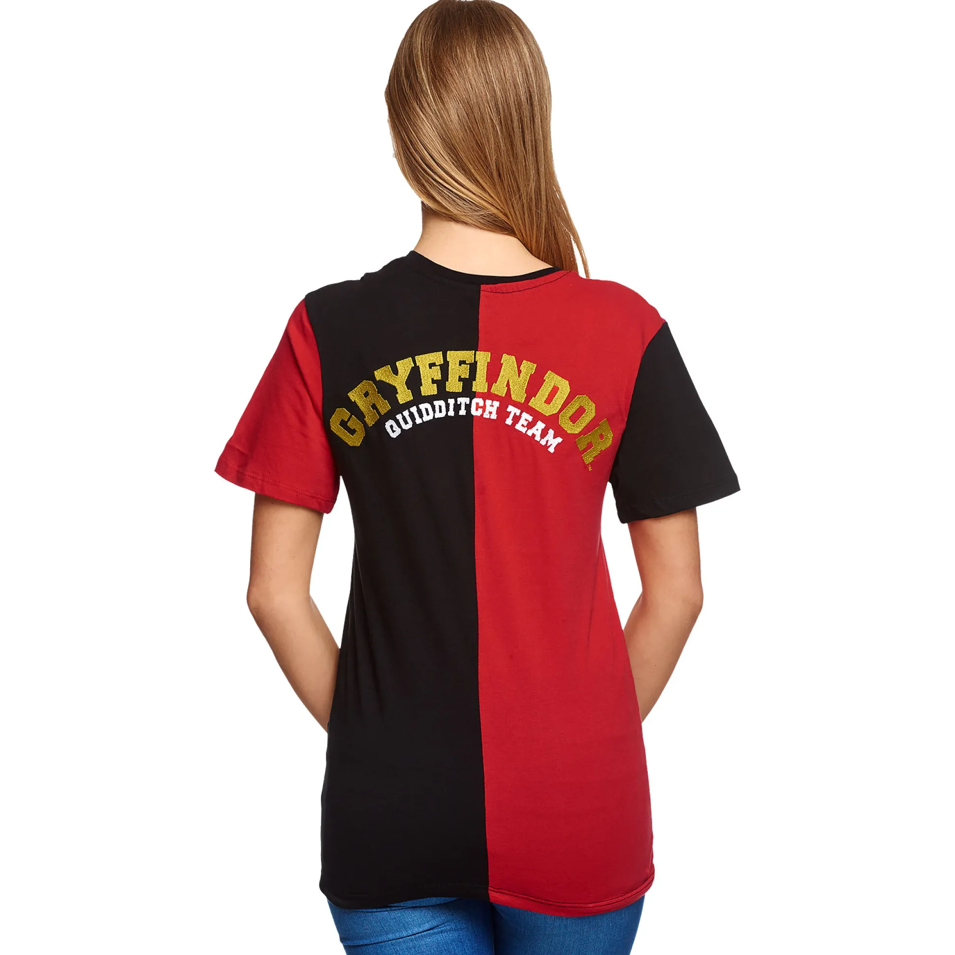 Harry Potter - Gryffindor Toernooi T-Shirt Rood-Zwart