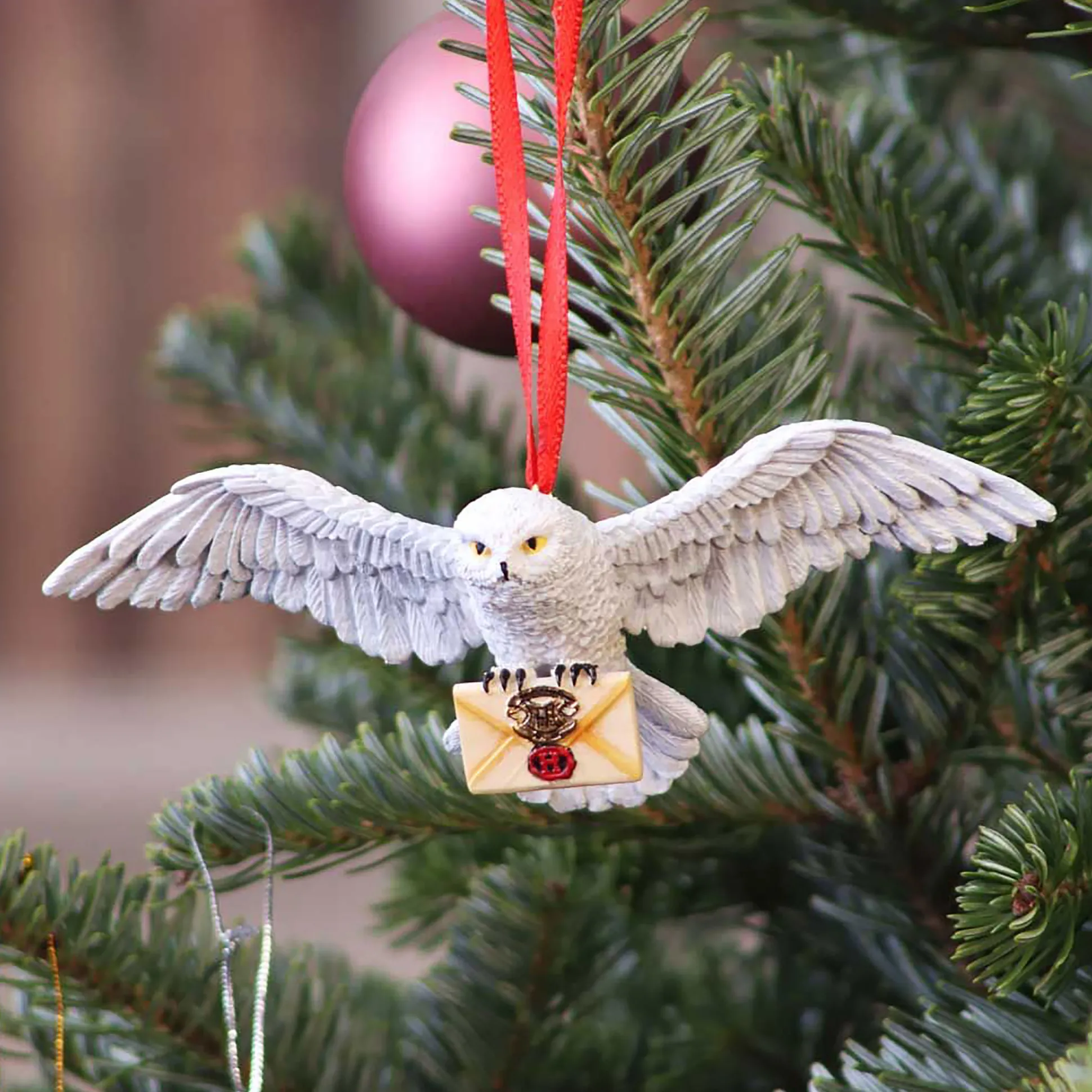 Harry Potter - Hedwig met Hogwarts Brief Kerstboomversiering