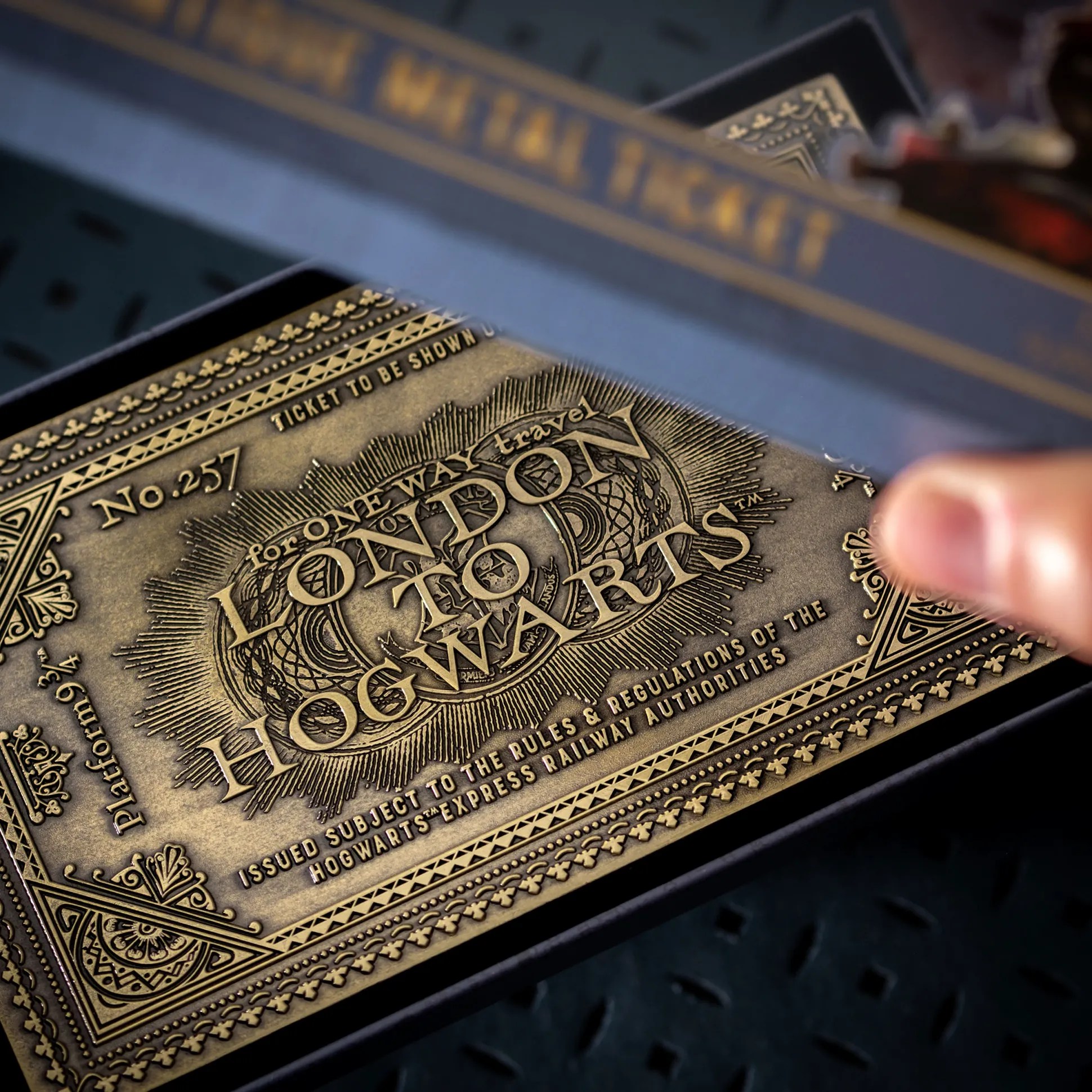 Harry Potter - Hogwarts Express antiek ticket-replica (beperkte oplage)