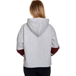Harry Potter - Hogwarts School Crop Hoodie Dames Grijs