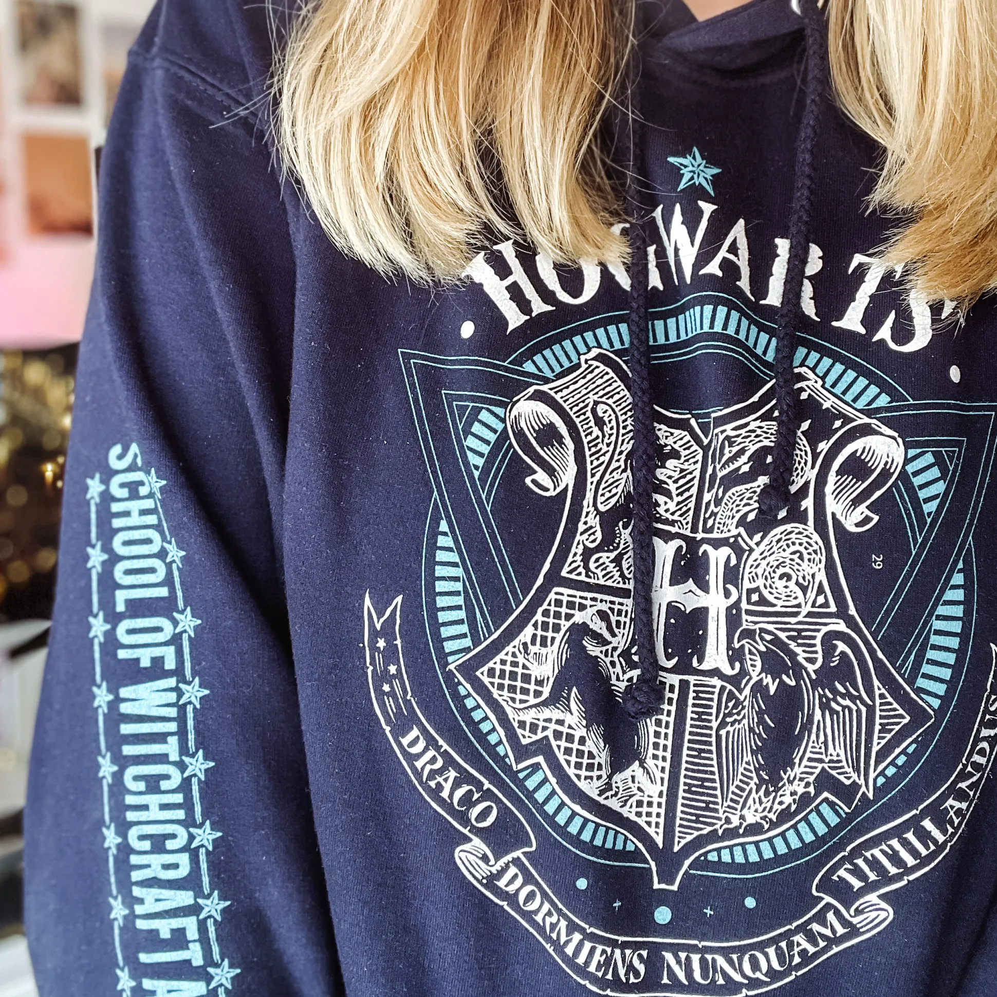 Harry Potter - Hogwarts School of Witchcraft Hoodie blauw