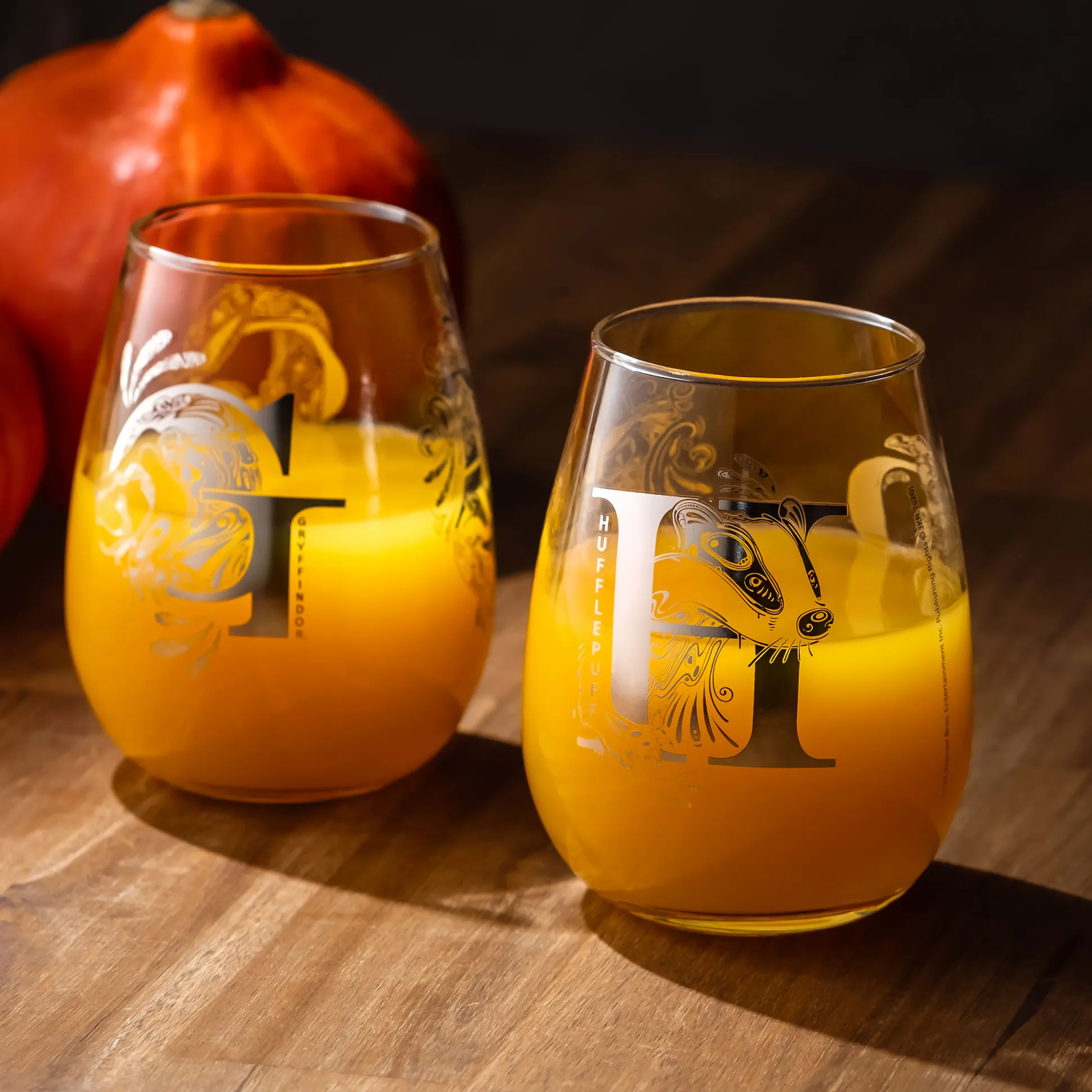 Harry Potter - Hogwarts Wapen Glazen 2-delige set