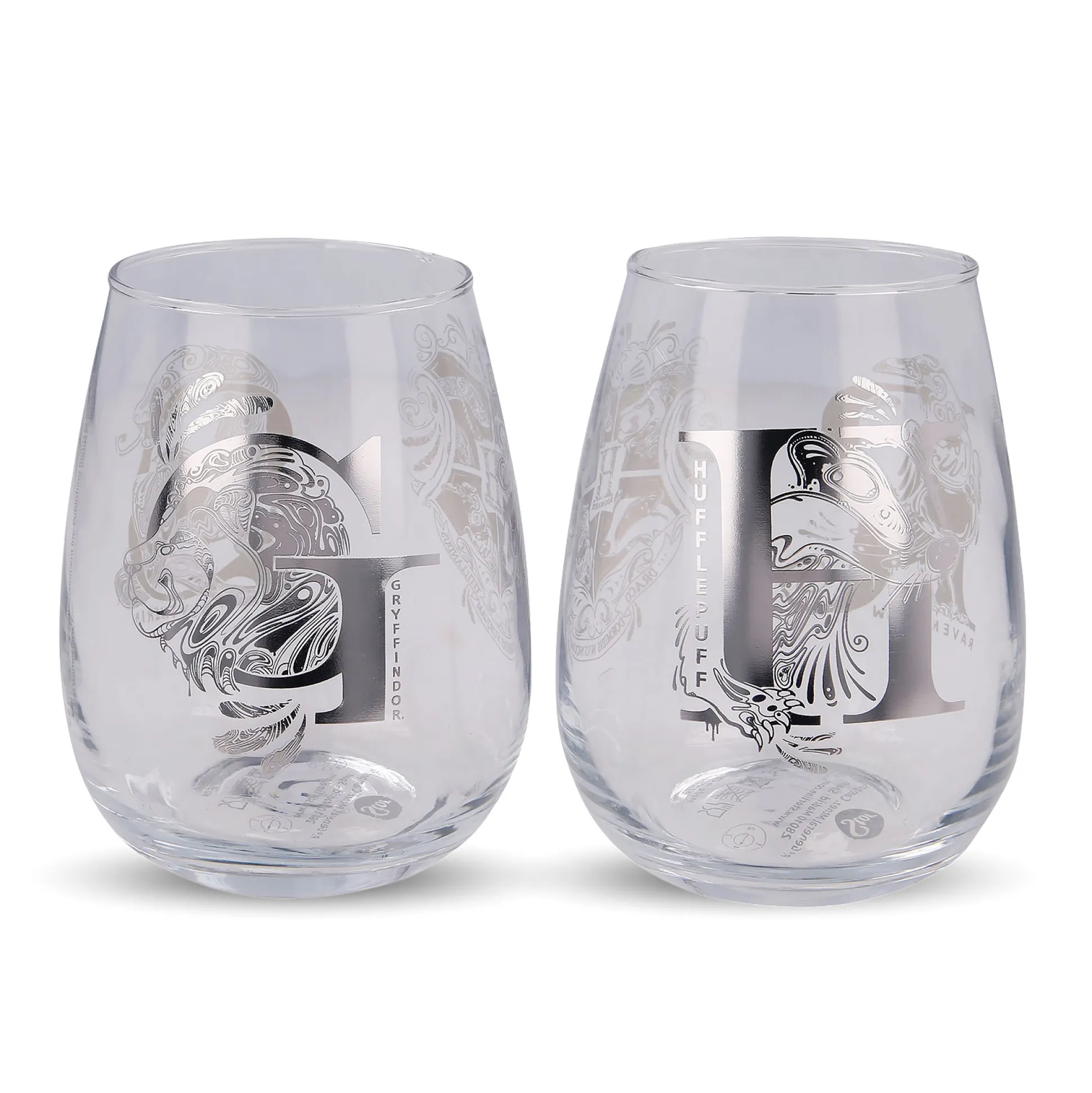 Harry Potter - Hogwarts Wapen Glazen 2-delige set