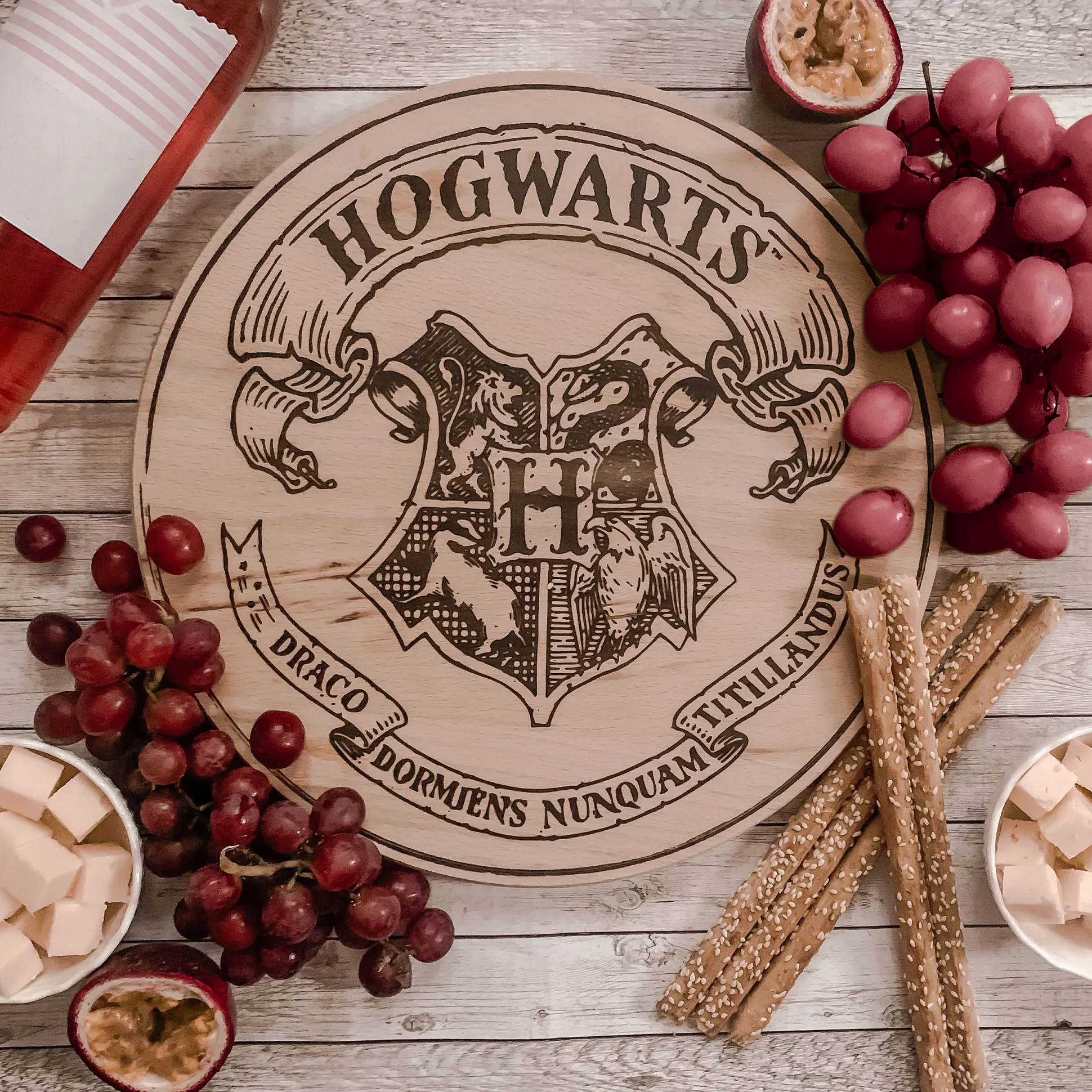 Harry Potter - Hogwarts Wapen Snijplank Beuken