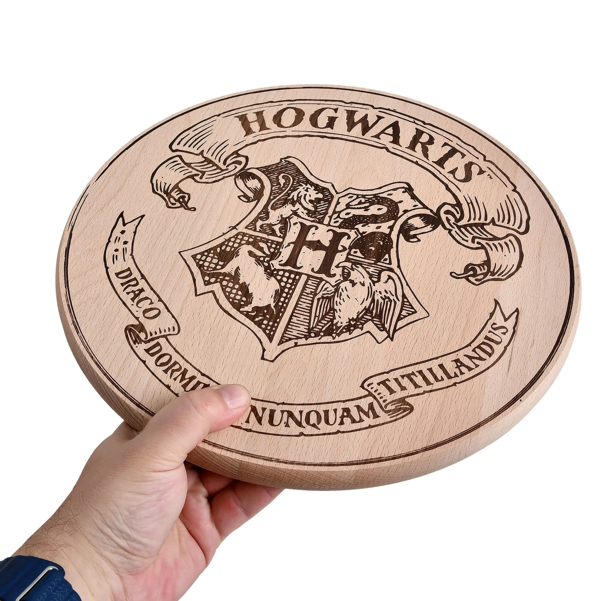 Harry Potter - Hogwarts Wapen Snijplank Beuken