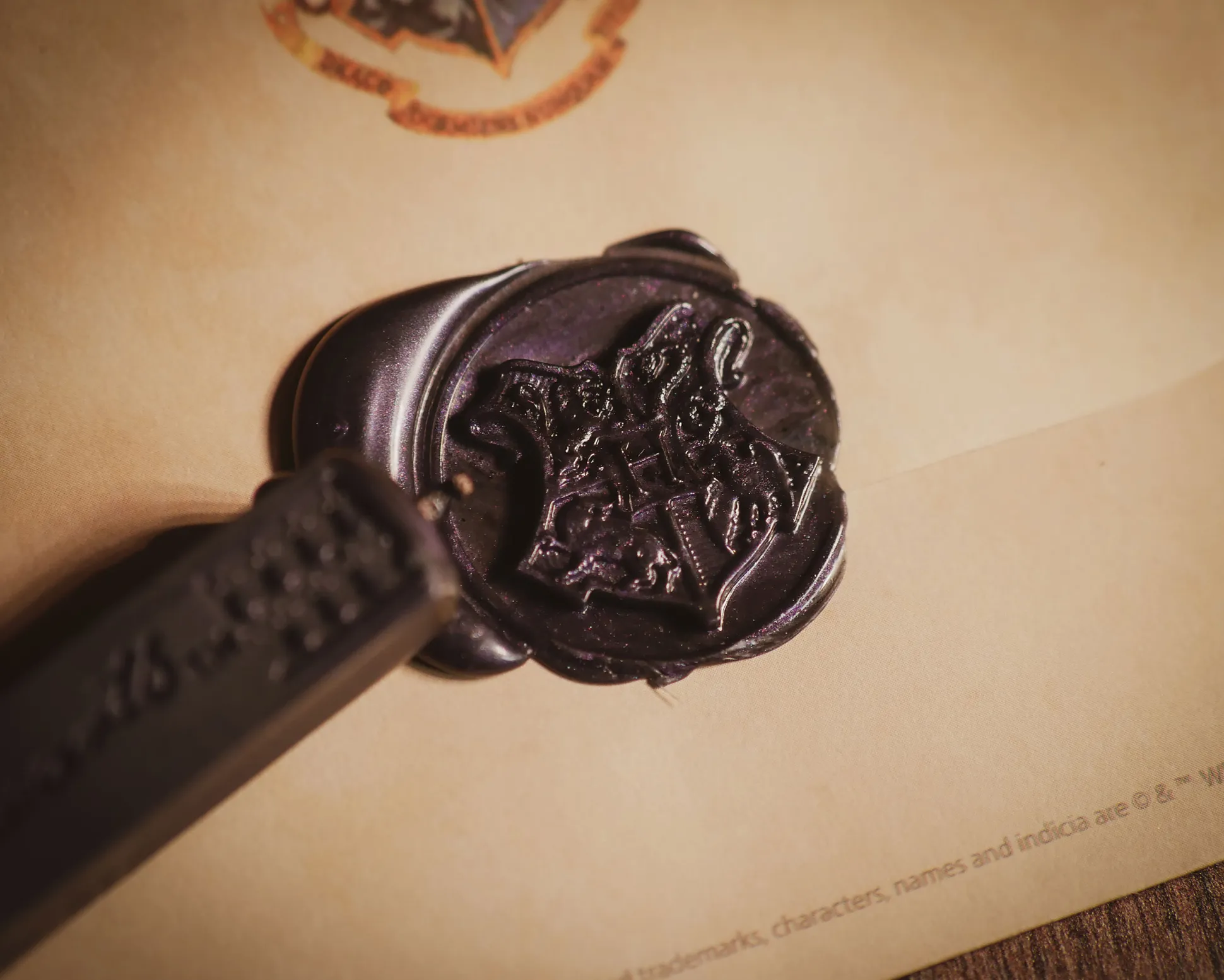 Harry Potter - Hogwarts zegel met was