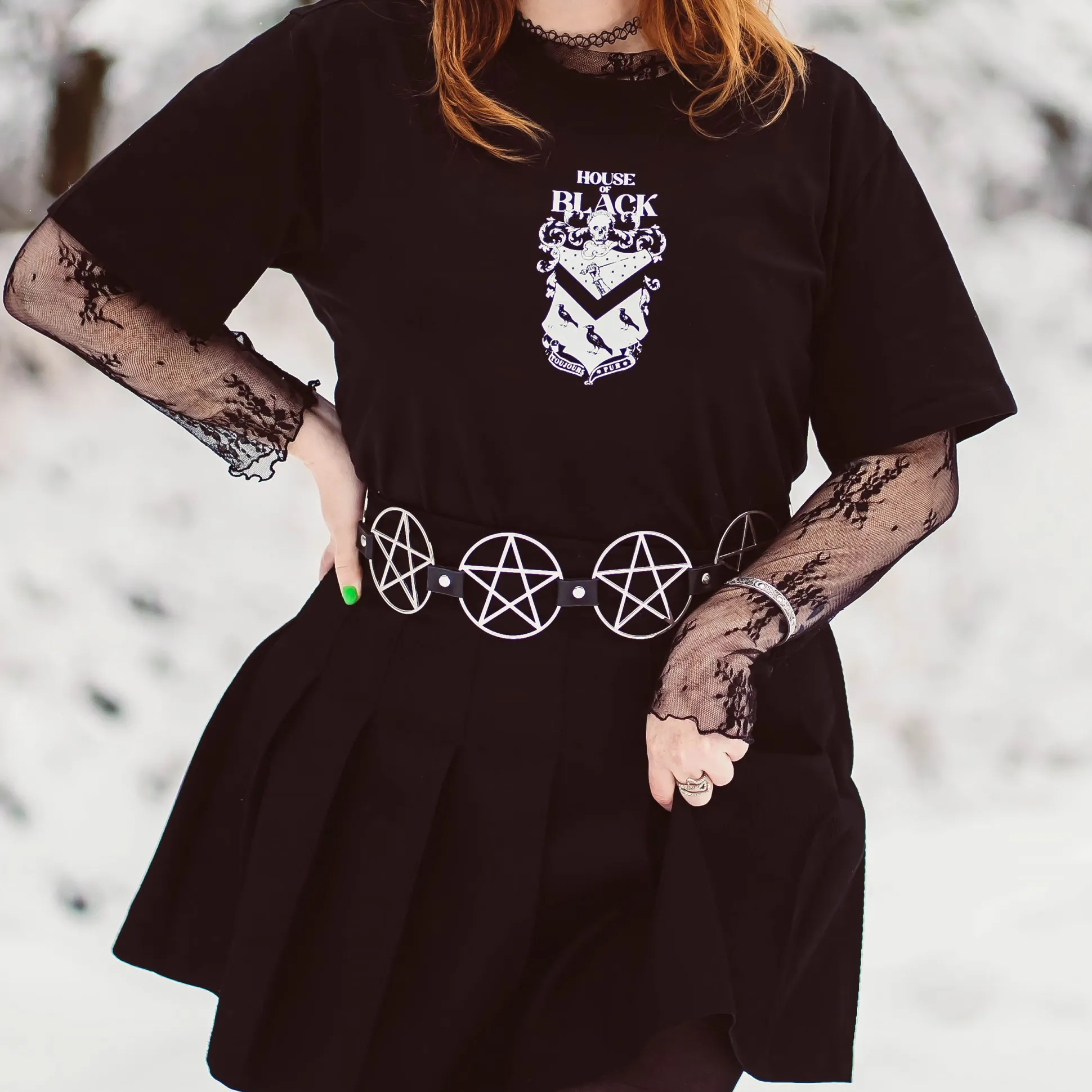 Harry Potter - House of Black T-shirt zwart