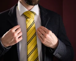 Harry Potter - Hufflepuff Stropdas met Geschenkdoos