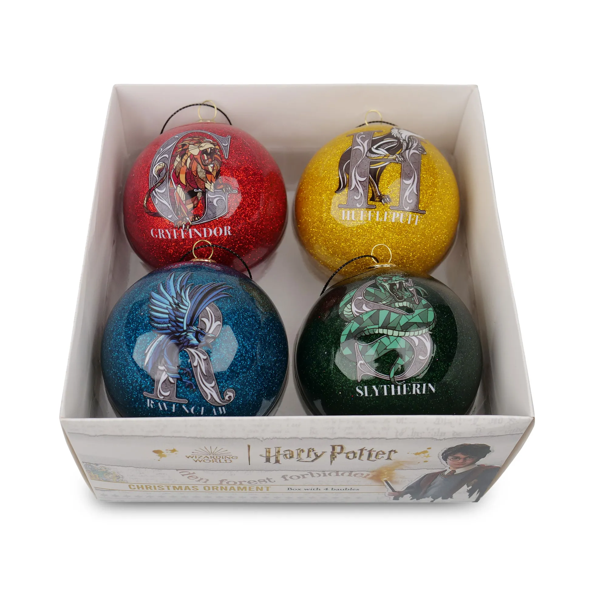 Harry Potter - Huiswapens Kerstboomversiering 4-delige set