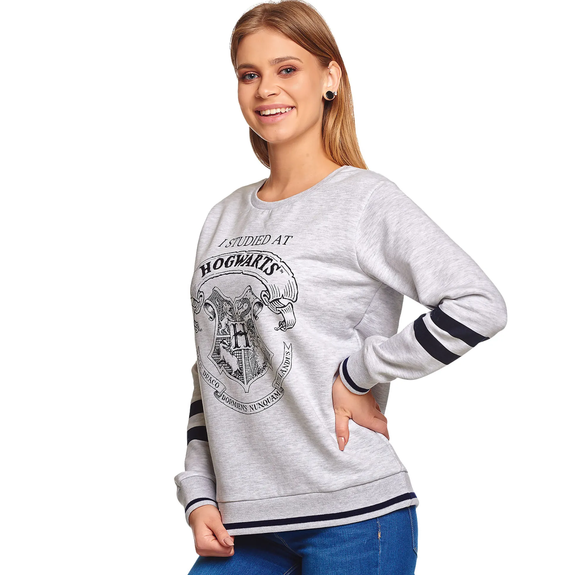 Harry Potter - Ik heb gestudeerd aan Hogwarts Dames Sweater grijs