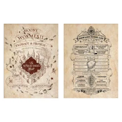 Harry Potter - Kaart van de Zwervende en Boodschappenlijst Poster 2 Set