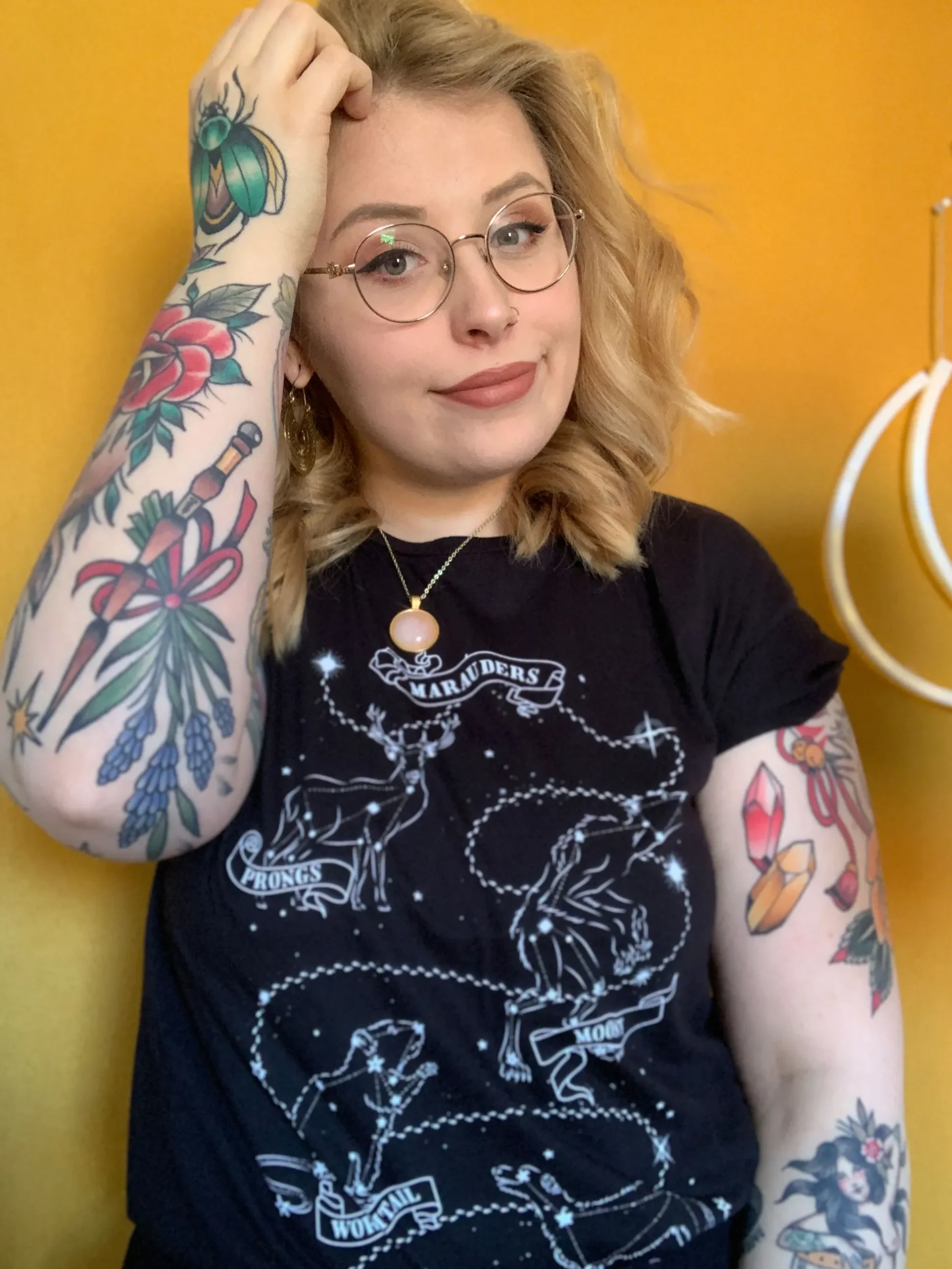 Harry Potter - Marauders Astrologie T-Shirt Zwart