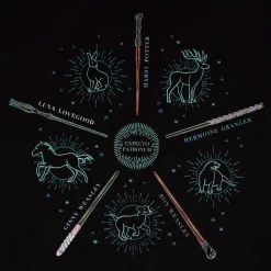 Harry Potter - Patronus Vrienden Dames T-shirt Zwart