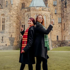 Harry Potter - Slytherin Gebreide Sjaal Grijs-Groen