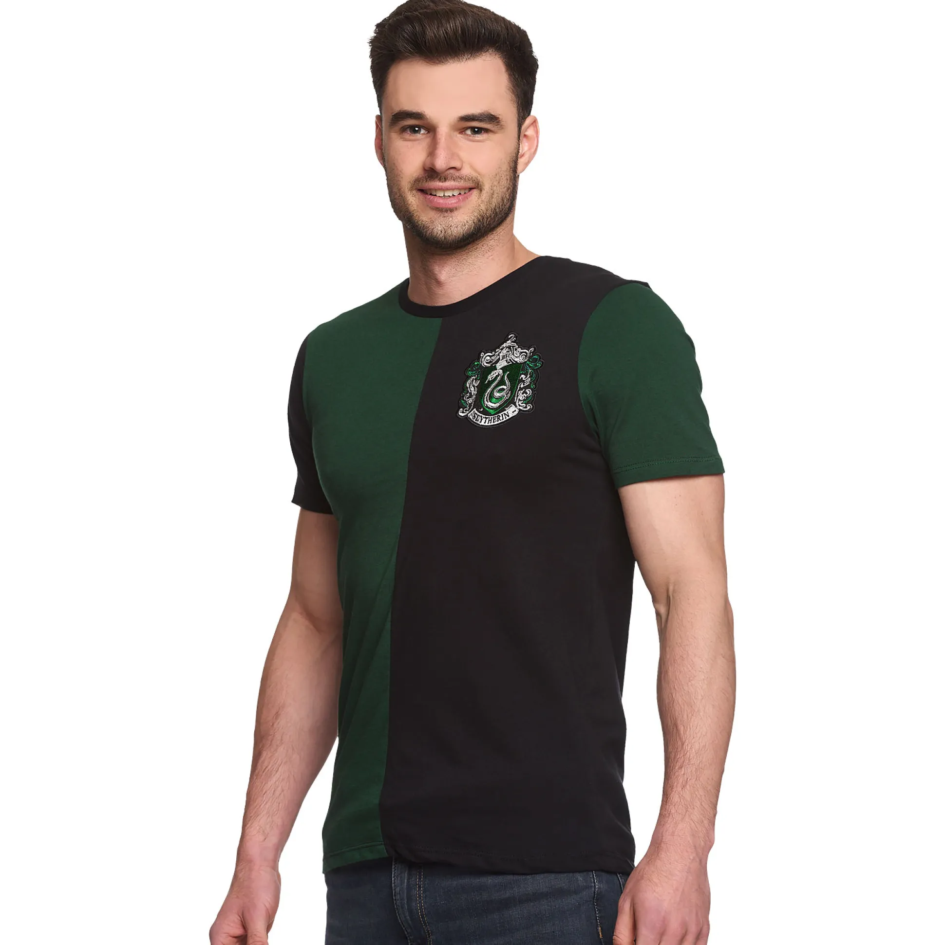 Harry Potter - Slytherin Toernooi T-Shirt groen-zwart