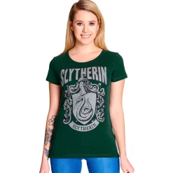 Harry Potter - Slytherin Wapen Dames T-shirt Groen