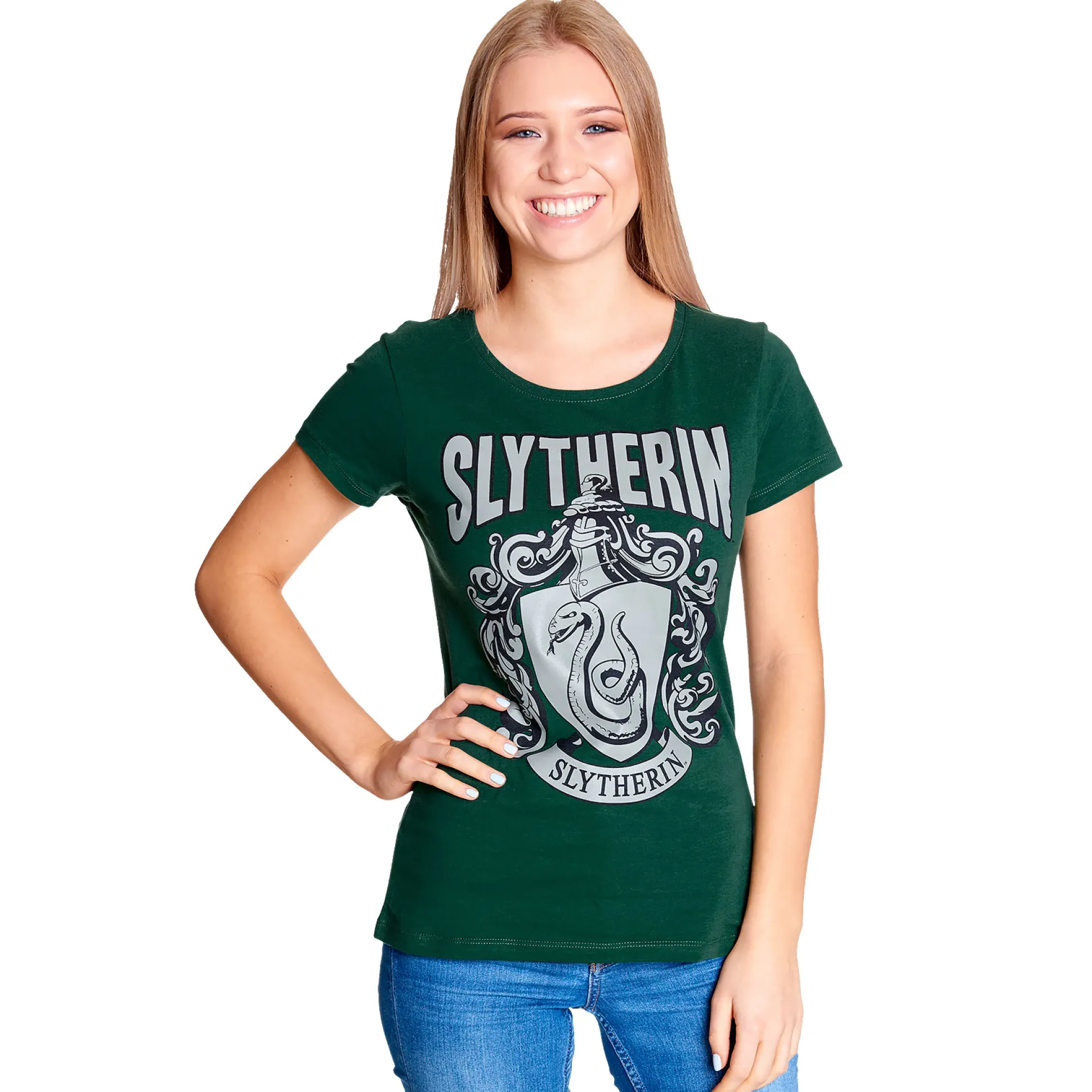 Harry Potter - Slytherin Wapen Dames T-shirt Groen