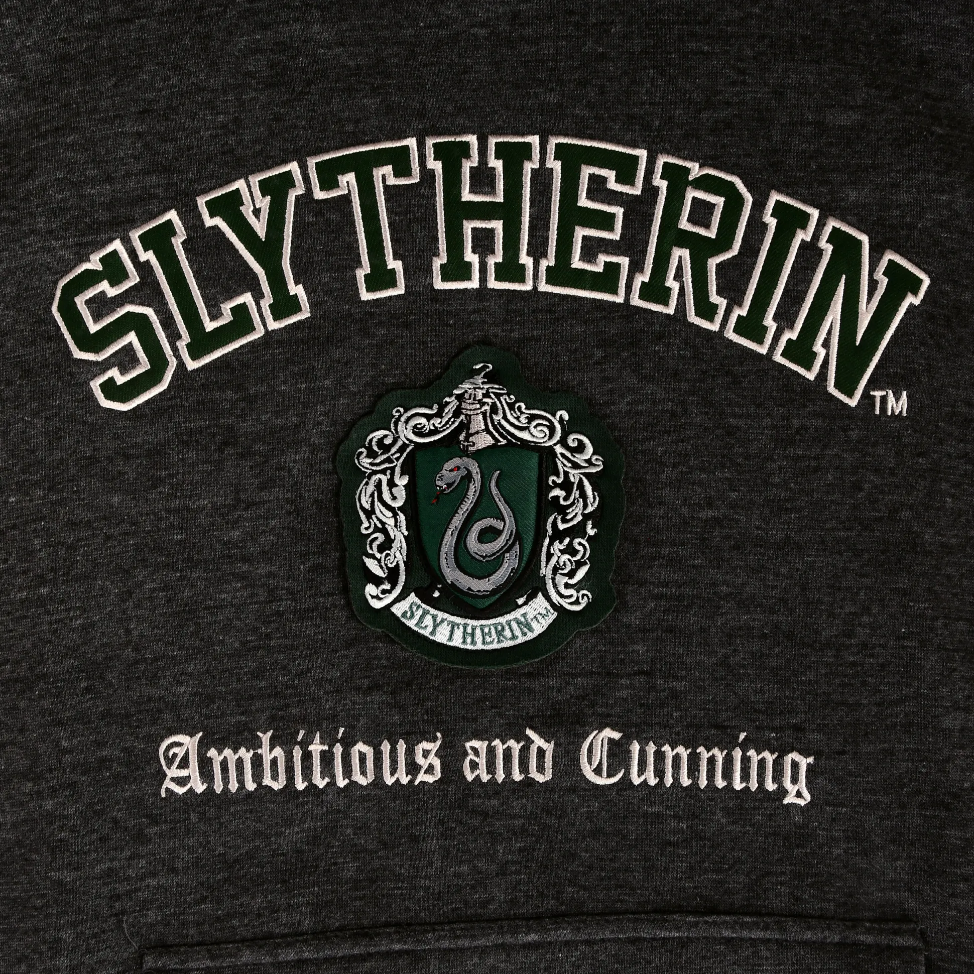 Harry Potter - Slytherin Wapen Premium Hoodie grijs