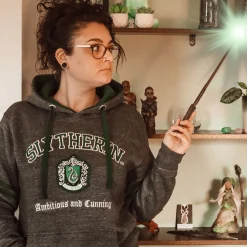 Harry Potter - Slytherin Wapen Premium Hoodie grijs