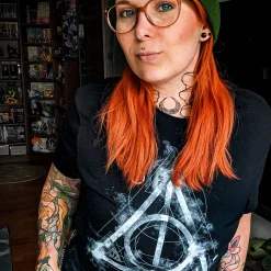 Harry Potter - Smoky Hallows T-shirt zwart