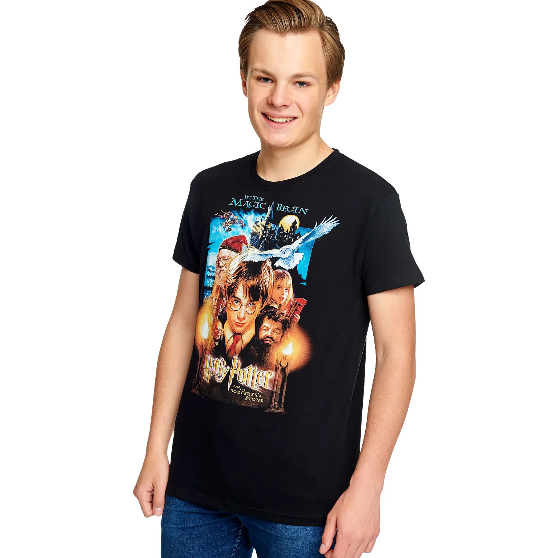 Harry Potter - Steen der Wijzen Poster T-Shirt Zwart