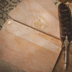 Harry Potter - Veerpen met Hogwarts briefpapier set