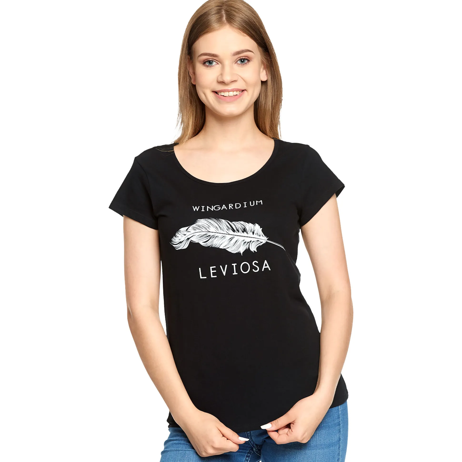 Harry Potter - Wingardium Leviosa Dames T-shirt Zwart