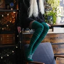 Harry Potter - Zwadderich Overknee Sokken 2-Pack