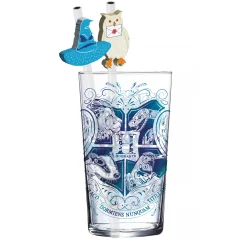 Harry Potter - Zweinstein Glas met 2 Rietjes