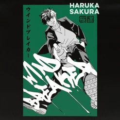 Haruka Sakura T-shirt voor Wind Breaker-fans
