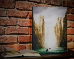 Heer der Ringen - Argonath muurschildering met licht