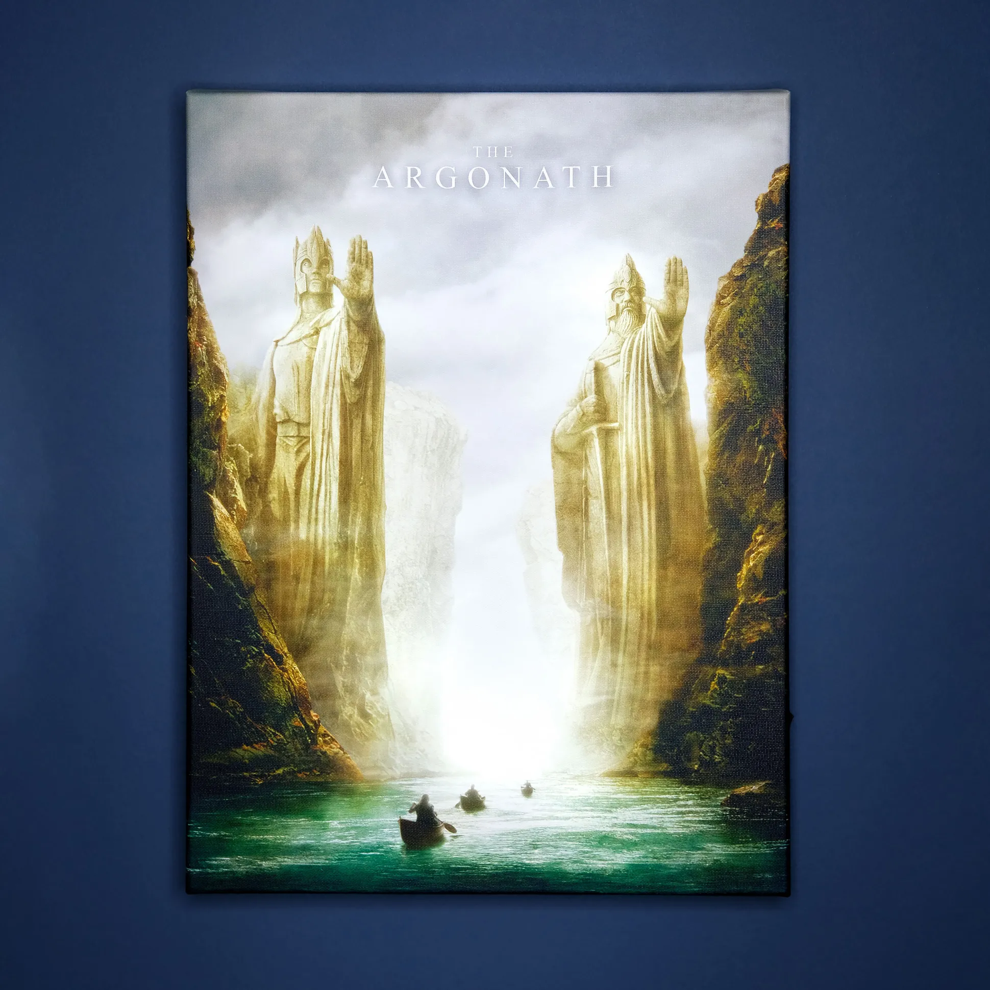 Heer der Ringen - Argonath muurschildering met licht