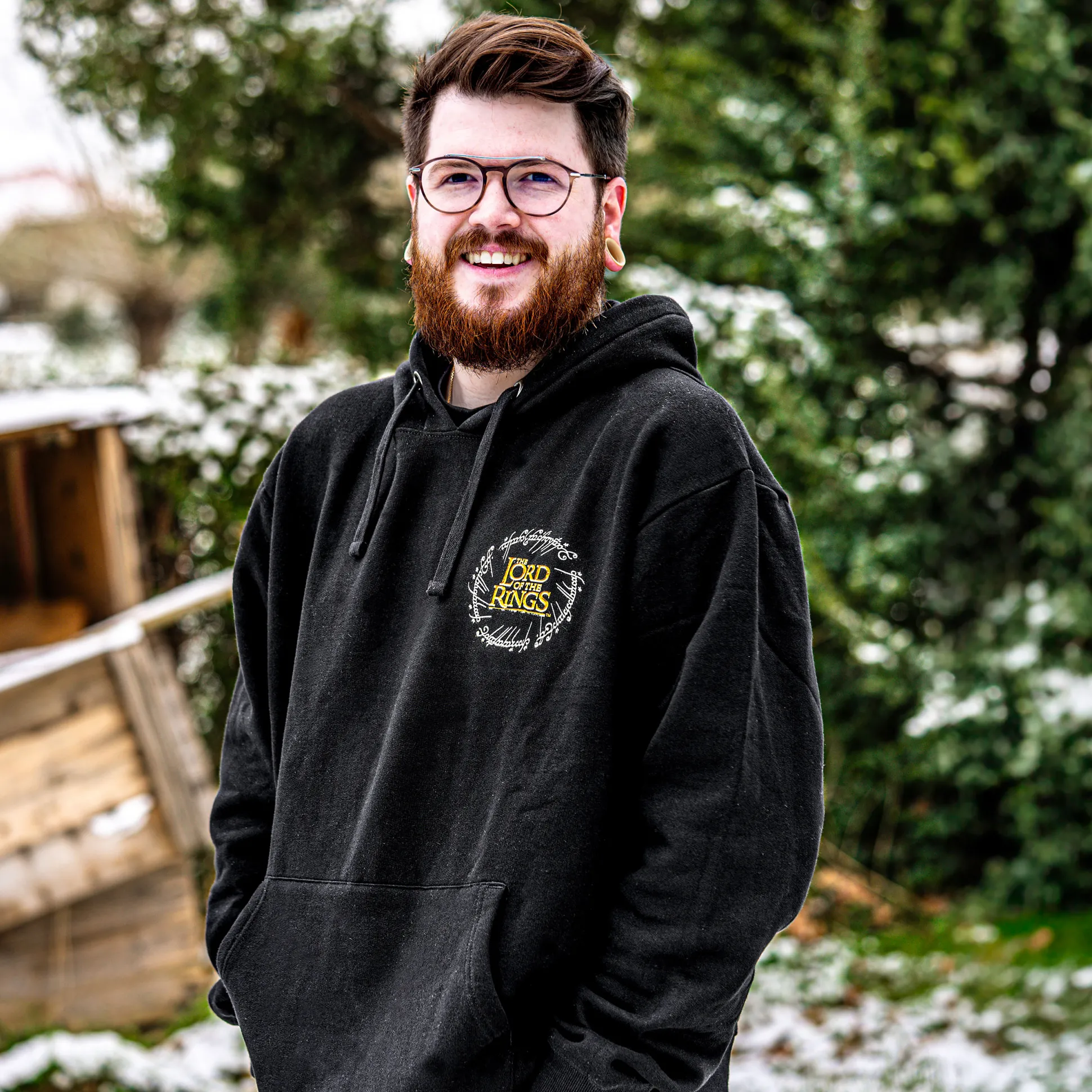 Heer der Ringen - Kaart van Midden-aarde Hoodie zwart