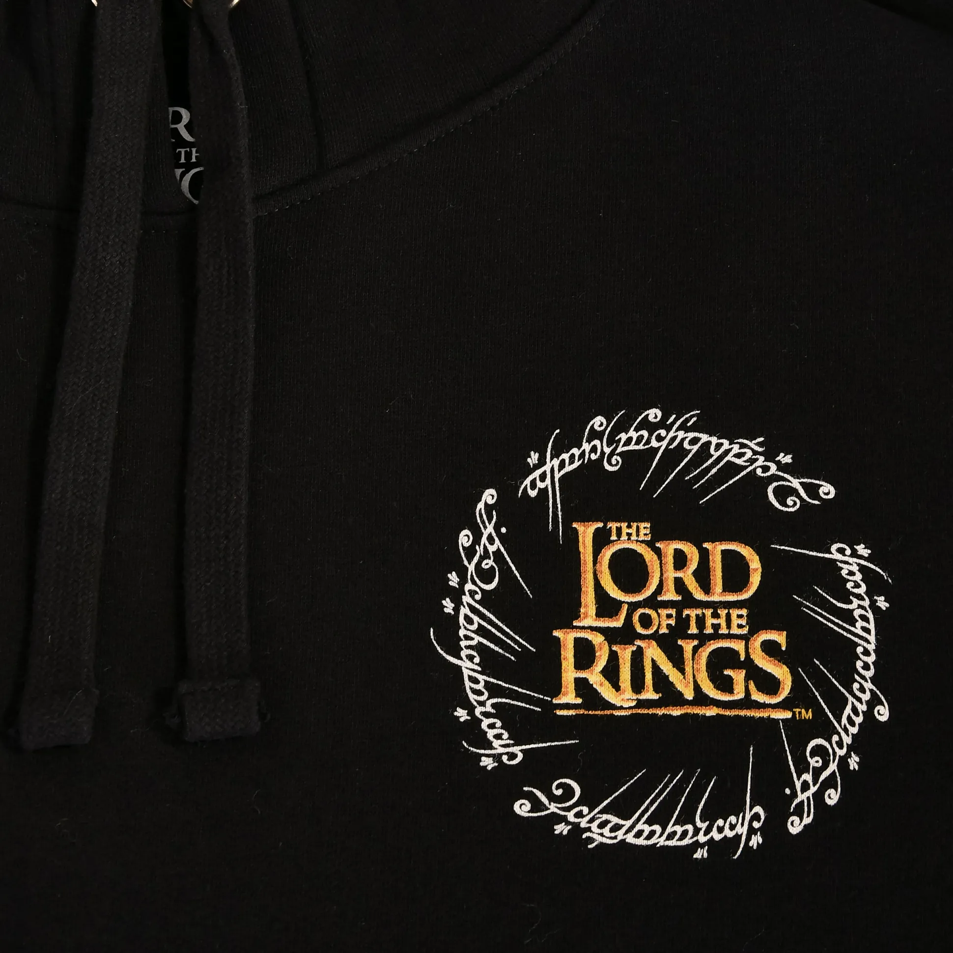 Heer der Ringen - Kaart van Midden-aarde Hoodie zwart