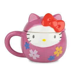 Hello Kitty - Daruma 3D Mok met Deksel