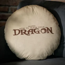 Hoe Tem Je Een Draak - Kussen met Yggdrasil-wereldboom-symbool bruin