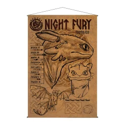 How to Train Your Dragon - Night Fury Wall Scroll