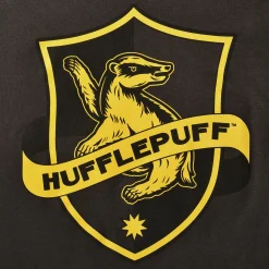 Hufflepuff Logo T-Shirt Grijs - Harry Potter