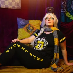 Hufflepuff Wapenschild Pyjama zwart - Harry Potter