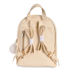 Ilustrata - Dark Ramen Rugzak met Pom Pom Hanger beige