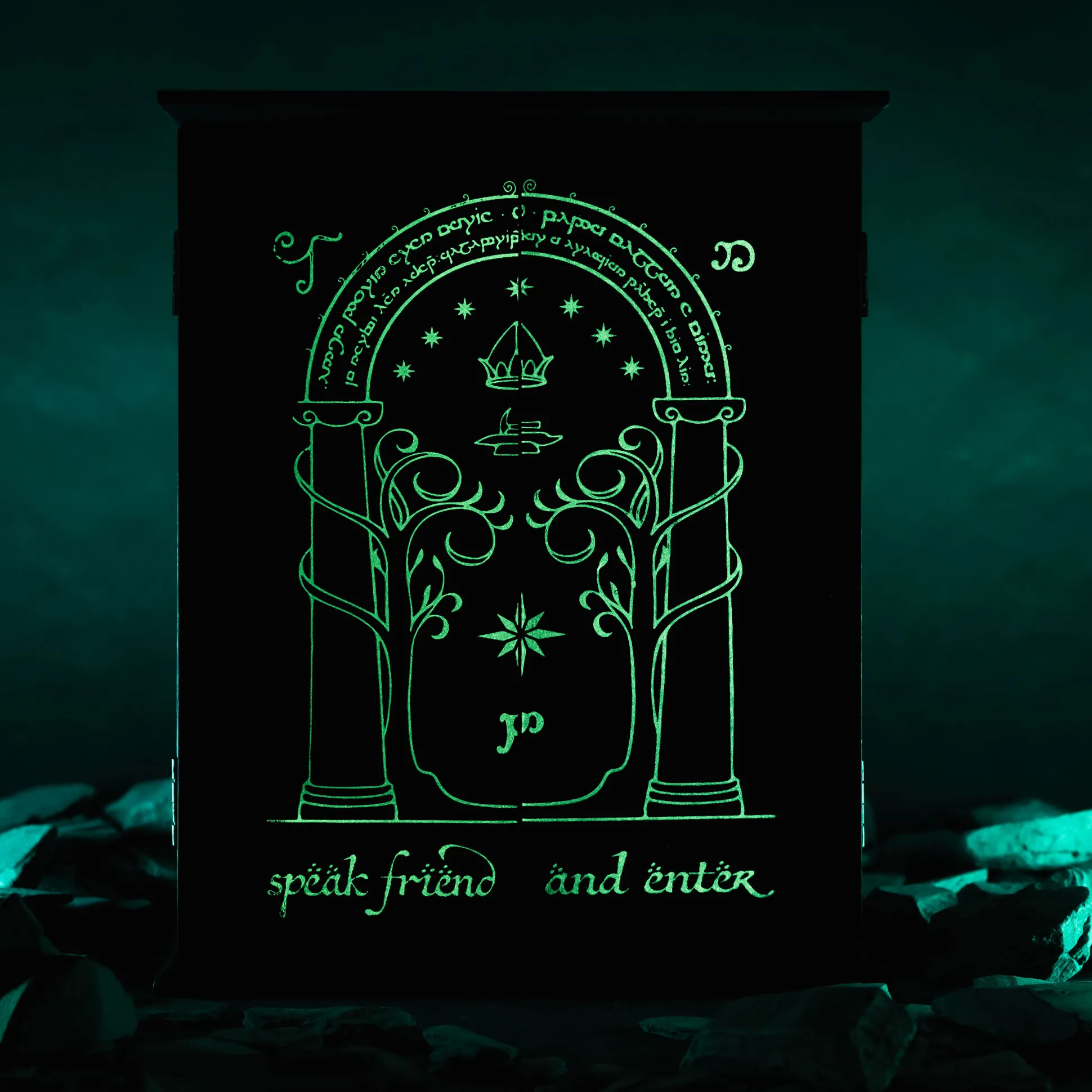 In de Ban van de Ring - De Deuren van Durin Sleutelkast met Glow in the Dark Effect